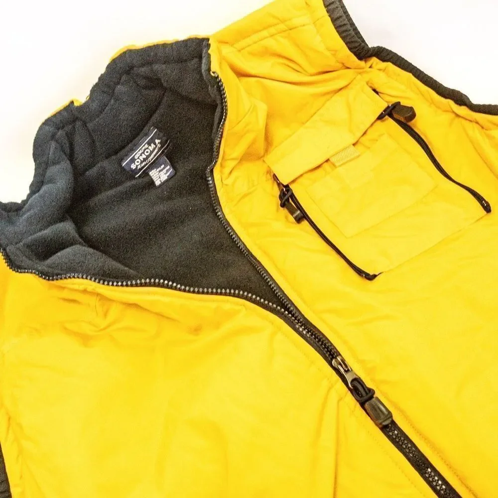 Sonoma Yellow/Navy Insulated Camp Vest Sz XL